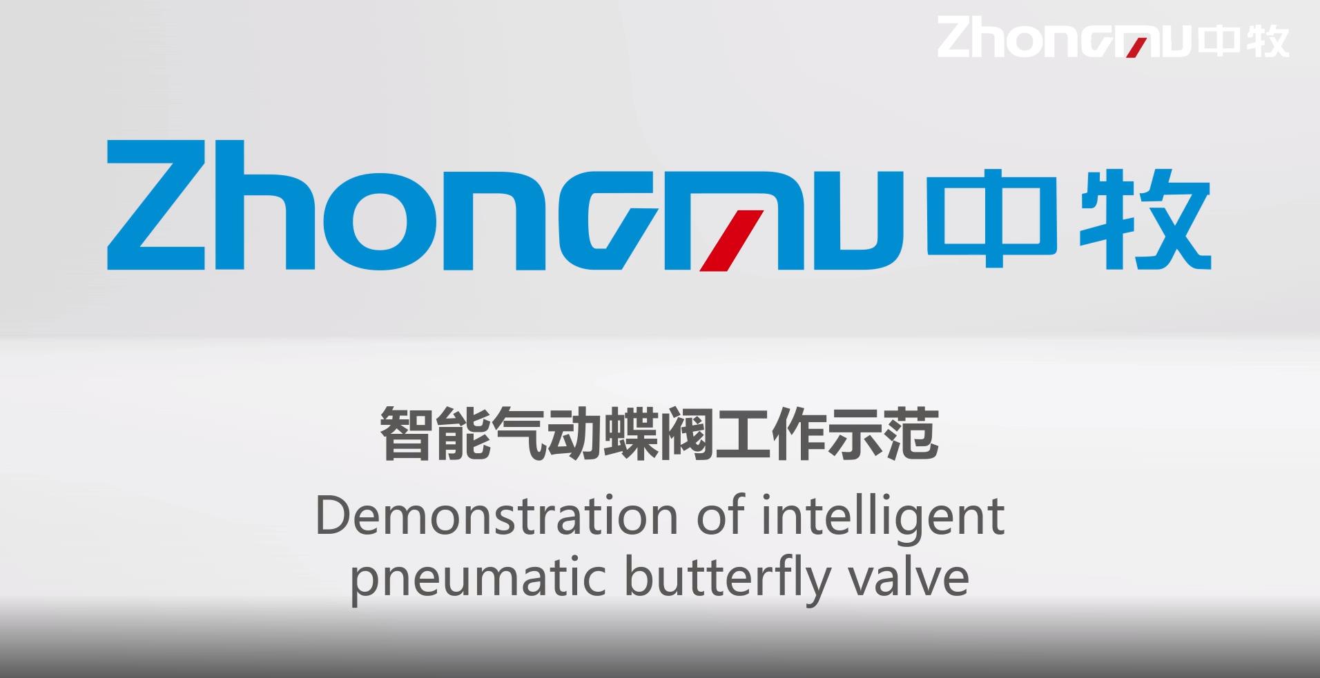 智能氣動蝶閥工作示范